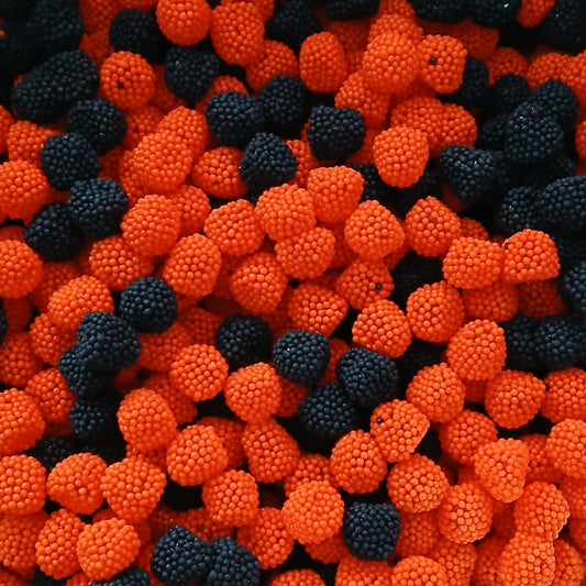 Black & Orange Dots