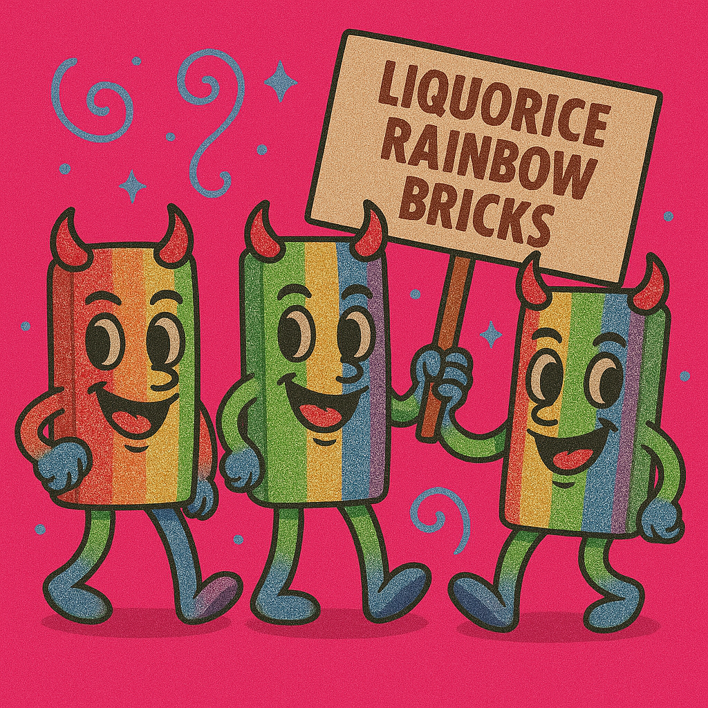 Liquorice Rainbow Bricks