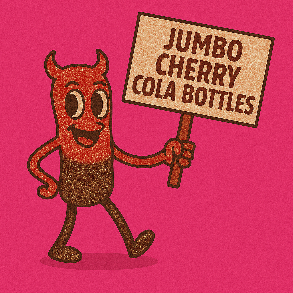 Jumbo Fizzy Cherry Cola Bottles